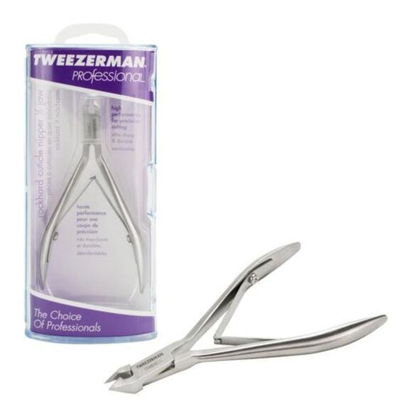 Tweezerman Professional Rockhard Cuticle Nipper 1/2 Jaw Stainless Steel Nail Car - Picture 1 of 5